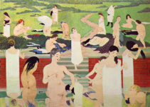 Лето, купающиеся женщины