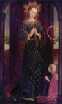 Мария в платье из колосьев