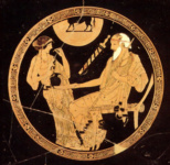 Чаша с изображением Феникса и Брисеиды, пленницы Ахилла