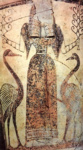 Богиня Артемида. Роспись урны. Деталь
