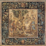 Мозаичный пол «Суд Париса»