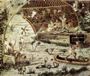 Пейзаж в долине Нила. Деталь мозаики из святилища Фортуны Примигении