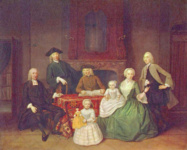 Портрет пастора Яна Брака с семейством