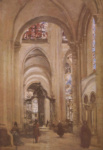 Интерьер собора в Сансе