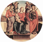 Мадонна на троне с двумя ангелами, свв. Розой и Екатериной Александрийской