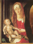 Мария с Младенцем перед аркой ворот