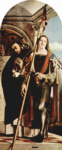Алтарный полиптих Реканати, правую створку. Св. Петр Мученик и св. Вит