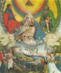 Св. Анна с Мадонной и младенцем Христом, св. Иаков и св. Рох как заступники за людей, страдающих от чумы