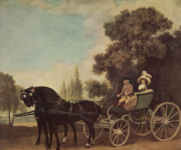 Дама и кавалер в фаэтоне