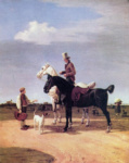 Всадник с двумя лошадьми