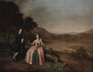 Портрет сэра Джорджа и леди Стриклэнд в парке Бойнтон-Холла
