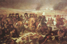 Наполеон на поле битвы при Прейсш-Эйлау