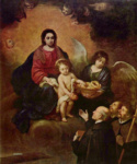 Младенец Иисус раздает хлебы паломникам