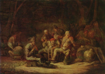 Крестьяне в сарае