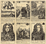 Игральные карты с изображениями побед герцога Мальборо в 1702-1706 годах