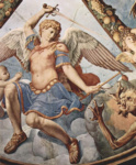 Фрески Капеллы Элеоноры Толедской в Палаццо Веккио во Флоренции. Архангел Михаил