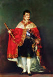 Фердинанд VII в королевской мантии