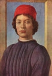 Портрет юноши в красной шапочке