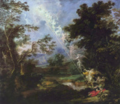 Пейзаж со сном Иакова: лестница ангелов