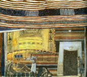 Комната в доме богача. Эскиз декорации к пьесе Л. Н. Толстого «Петр-хлебник»