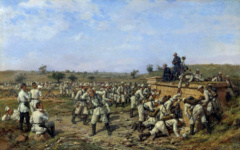 Привал 140-го пехотного Зарайского полка 35-й пехотной дивизии. 1877 год