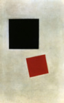 Черный квадрат и красный квадрат