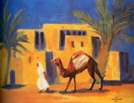 Бедуин с верблюдом. Феллахская деревня