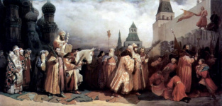 Вербное воскресенье в Москве во времена царя Алексея Михайловича