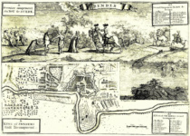 Иллюстрация к сочинению «Путешествие по Европе, Азии и части Африки» Обри де ла Мотре, Карл XII в Бендерах