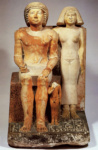 Статуя Шепси с женой и сыном