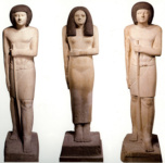 Две статуи Сепа и статуя Неса