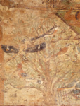 Фрагмент восточной стены гробницы Хнумхотепа II (BH 3), большое дерево акации