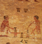 Фрагмент южной стены гробницы Бакета III (BH 15), гончарная мастерская