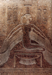 Фрагмент внешнего саркофага Рамсеса III с изображением богини Нефтис