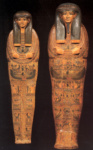Саркофаг и покрытие мумии жреца Амона Аменхотепа