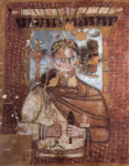 Фрагмент пелены мумии офицера