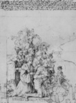 Рыцарь Вельтин фон Андлау в сопровождении десяти мужчин - представителей семейства