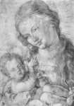 Полуфигура Мадонны с младенцем