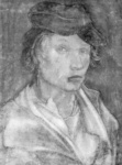 Портрет молодого человека в плоской шапке