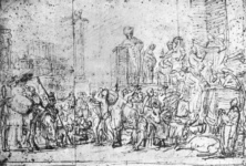 Иосиф раздает зерно в Египте