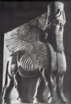 Крылатый бык из дворца Саргона II в Дур-Шаррукине