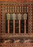 Изразцовая облицовка стены тронного зала Южного дворца царя Навуходоносора в Вавилоне. Фрагмент