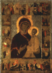 Тихвинская Икона Божией Матери с клеймами