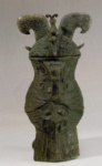 Ритуальный бронзовый сосуд в виде совы