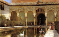 Дворик Альгамбры во времена мавров