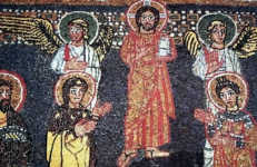 Церковь Санта Прасседе. Христос. Триумфальная арка трансепта