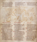 Утрехтская псалтирь. Ms.32, f. 020v. 34 и 35 псалом