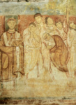 Папа Лев IV и деталь сцены Вознесения