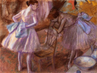 Две балерины в раздевалке