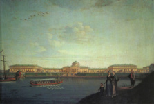 Вид Таврического дворца со стороны Невы
